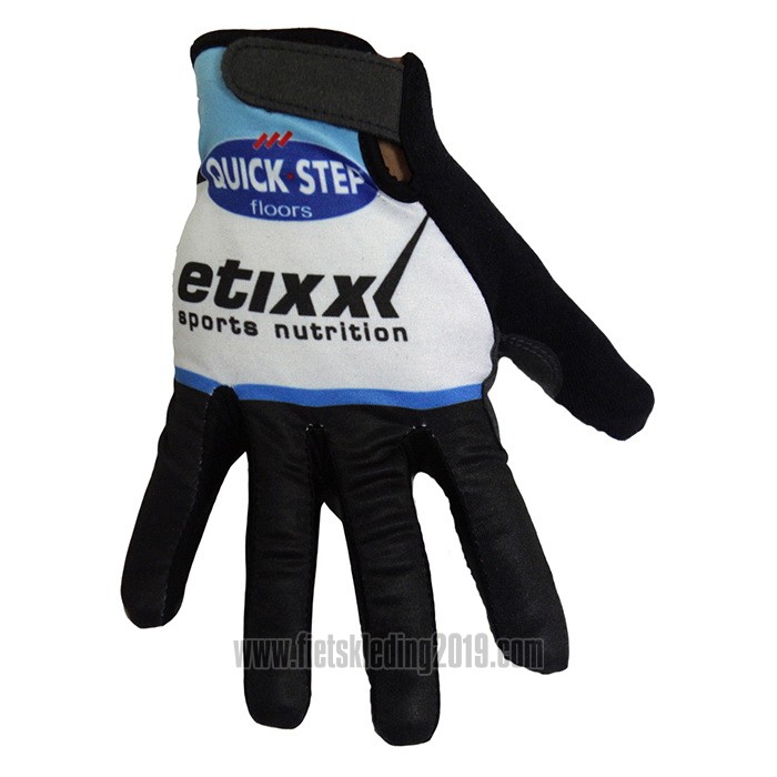 2020 Etixx Quick Step Handschoenen Met Lange Vingers Zwart Wit